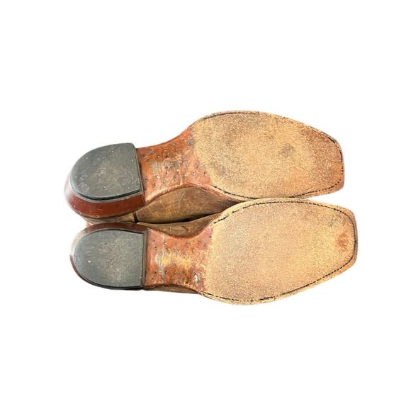 Women's Tony Lama Vaquero Leather Cowgirl Western Boot Size 8.5B Brown B27 - Picture 5 of 6